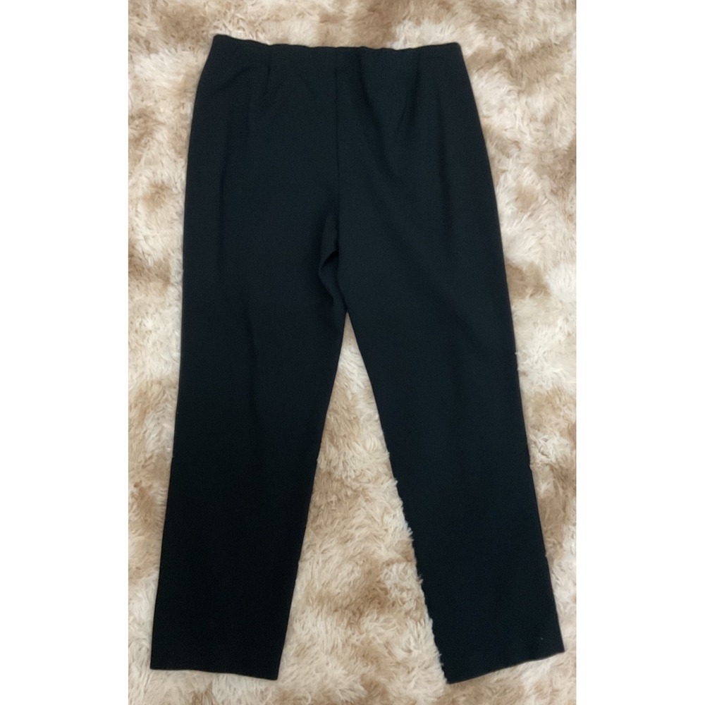 J. Jill Womens Black Slim Leg Stretch Trousers Pants M Petite 00751816